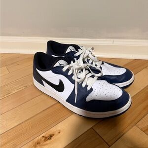 Nike Jordan 1 Low Men’s Golf Shoes 10.5 Navy White